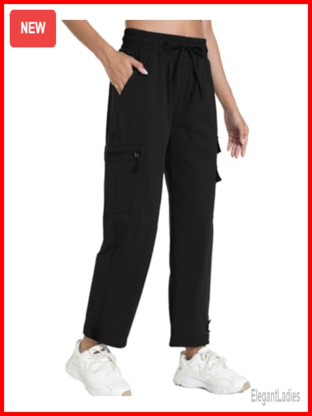 Quick Dry Hiking Cargo Pants 5 Pockets Lightweight Joggers